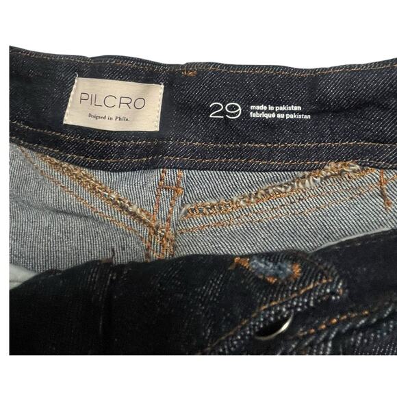 Anthropologie Pilcro Low-Rise Straight-Leg Riding Capri Jeans Shorts | Sz 29 NEW - Picture 5 of 12